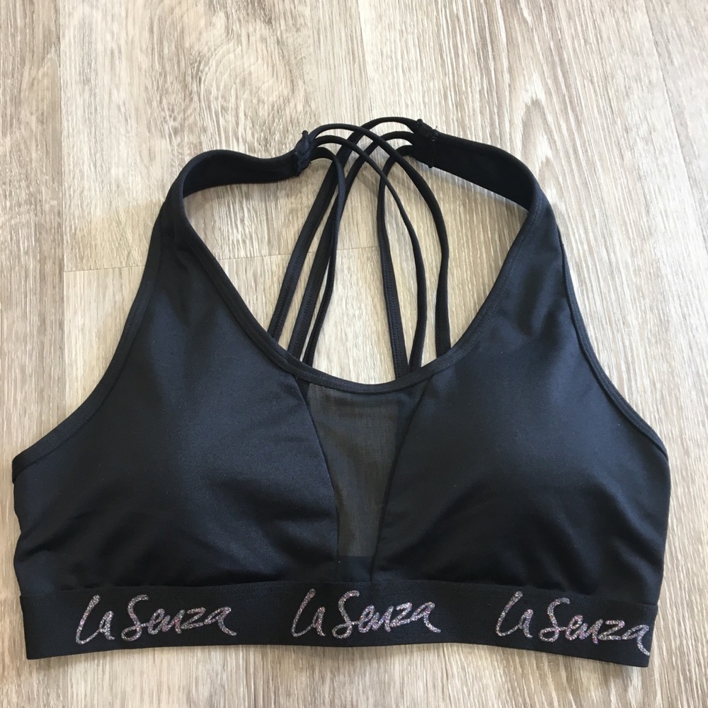 LA SENZA Black Sports Bra Size Medium